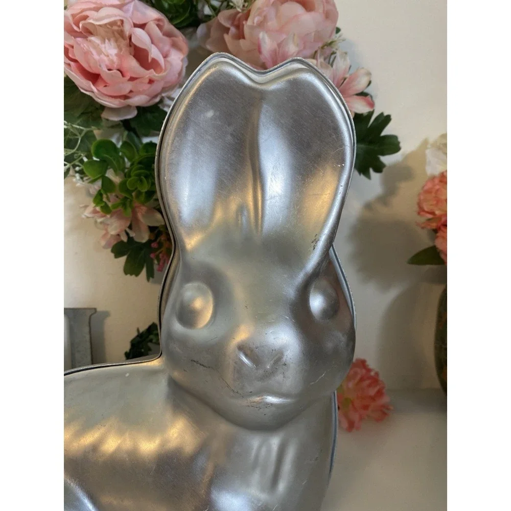 Vintage Wilton 1974‎ Large Double Sided 2 Piece 3D Rabbit Easter Bunny Cake Pan